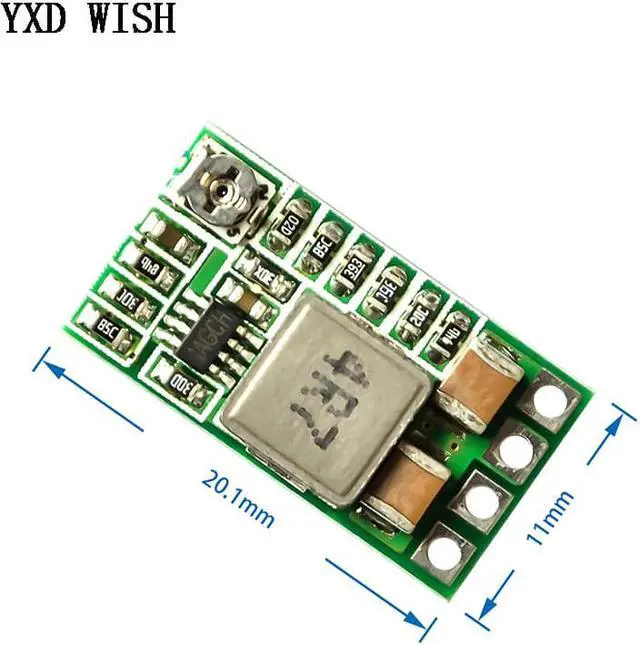 Alt view image 3 of 7 - Mini Module d'alimentation 12-24V à 5V 3A, 5 pièces, convertisseur de tension réglable, 97.5% 1.8V 2.5V 3.3V 5V 9V 12V