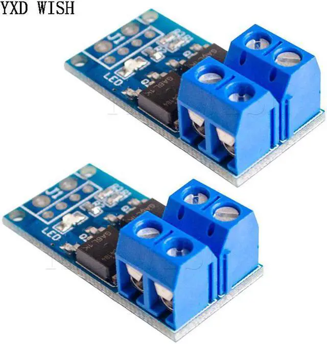 Alt view image 2 of 6 - Panneau de commande de courant, 10 pièces, 15a 400W MOS FET, interrupteur à gâchette, Module d'entraînement, régulateur PWM, Kits de bricolage, commande de moteur