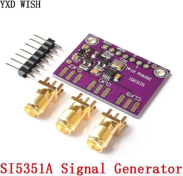 Main image of Générateur d'horloge DC 3V-5V Si5351A Si5351 I2C, Module générateur de Signal, horloge 8KHz-160MHz pour Arduino Diy