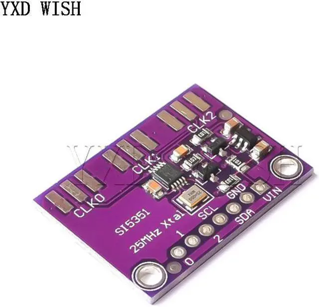 Alt view image 4 of 7 - Générateur d'horloge DC 3V-5V Si5351A Si5351 I2C, Module générateur de Signal, horloge 8KHz-160MHz pour Arduino Diy