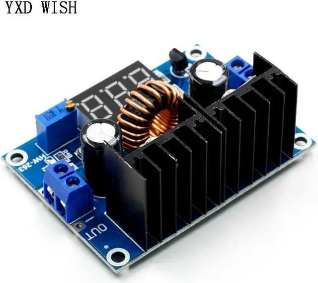 Alt view image 4 of 7 - Module régulateur de tension, 8a, XH-M404 W, DC 4-40V, numérique, PWM, réglable à 200 °, DC DC-DC