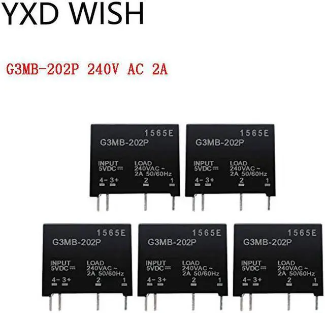 Alt view image 2 of 4 - Module relais à semi-conducteurs DC 5V, 10 pièces, montage PCB, SIP SSR AC 240V 2A, résistance de Circuit d'alimentation