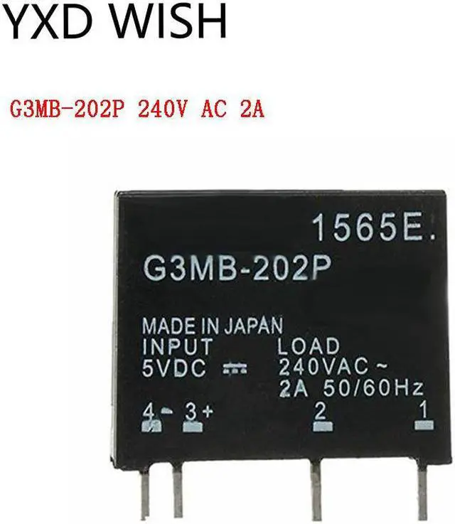 Alt view image 3 of 4 - Module relais à semi-conducteurs DC 5V, 10 pièces, montage PCB, SIP SSR AC 240V 2A, résistance de Circuit d'alimentation