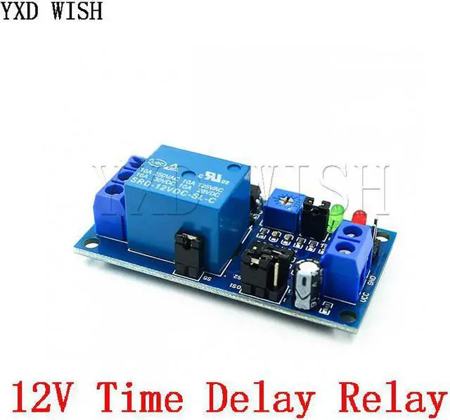 Alt view image 2 of 3 - Kit de bricolage de relais de retardement de temps DC 12 V, 5 pièces, Module de relais d'activation/désactivation, carte de commutation avec minuterie DC 12 V Volt