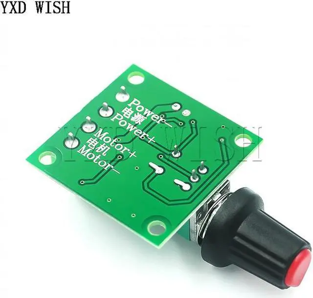 Alt view image 4 of 4 - Mini contrôleur de vitesse de moteur PWM, Module de contrôle de vitesse de moteur 1.8V 3V 5V 6V 12V DC 2A, commutateur de régulateur réglable, 10 pièces