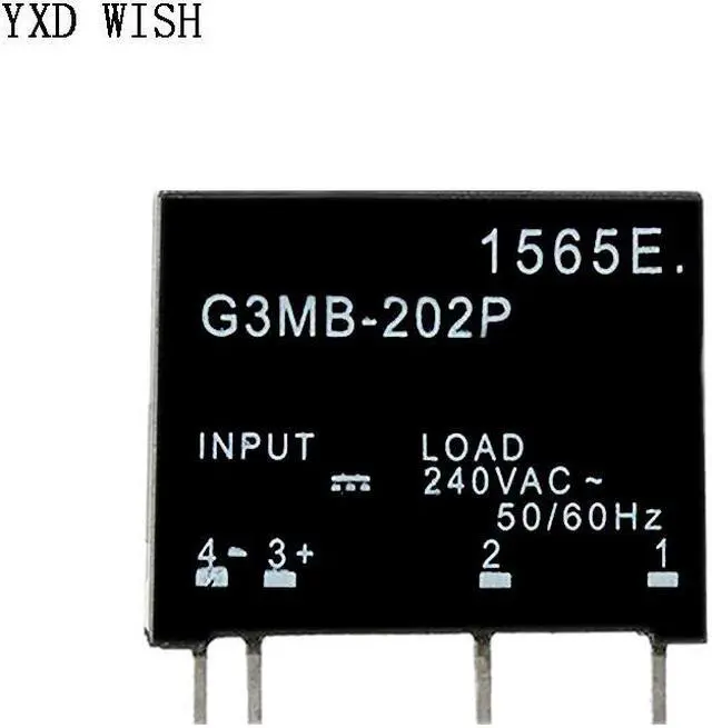 Alt view image 2 of 3 - Relais à semi-conducteurs G3MB-202P-12VDC G3MB-202P-12V G3MB-202P DC-AC PCB SSR en 12VDC, sortie 240V AC 2A, 10 pièces