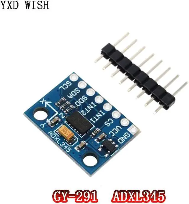 Alt view image 2 of 3 - Capteur de gravité numérique 3 axes ADXL345, 5 pièces, Module d'accélération, transmission IIC/SPI, Kit de capteurs à monter soi-même, GY-291