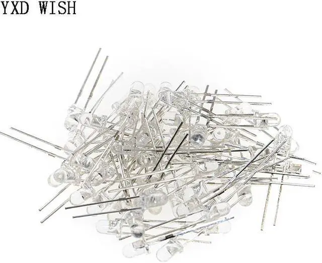 Alt view image 3 of 4 - Diodes LED transparentes 3mm, 750 pièces/boîte, Ultra légères, jaune, rouge, bleu, vert, blanc, assortiment, Kit de bricolage, 5 couleurs x 150 pièces