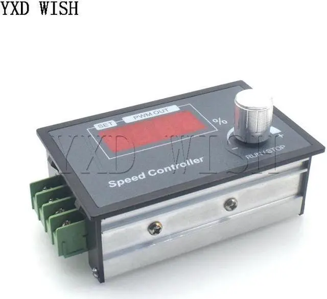 Alt view image 2 of 4 - Contrôleur de vitesse de moteur à affichage numérique 0 ~ 100%, fréquence réglable DC 6-60V 30a, PWM 12V 24V 48V
