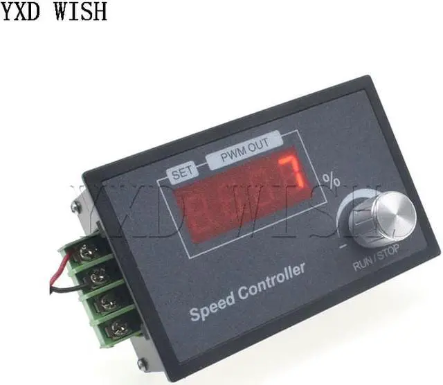 Alt view image 3 of 4 - Contrôleur de vitesse de moteur à affichage numérique 0 ~ 100%, fréquence réglable DC 6-60V 30a, PWM 12V 24V 48V