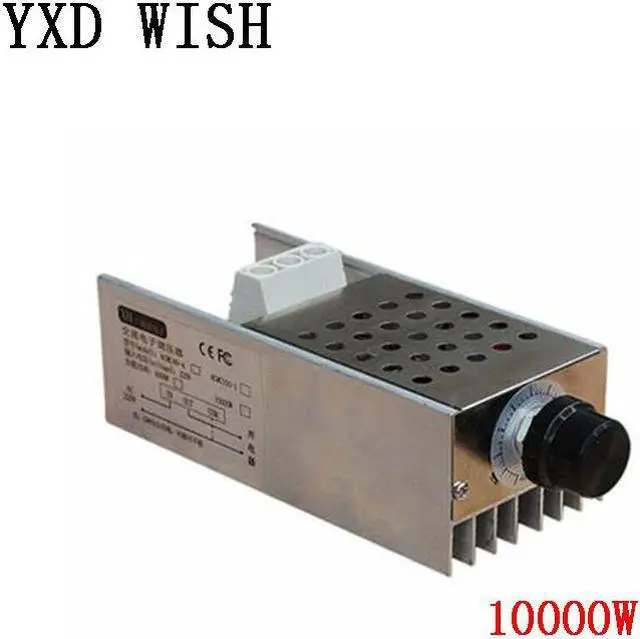 Alt view image 4 of 4 - Variateur de vitesse Led 10000W, 25A, haute puissance, SCR, régulateur de tension, interrupteur de vitesse, contrôle de la température, AC 220V