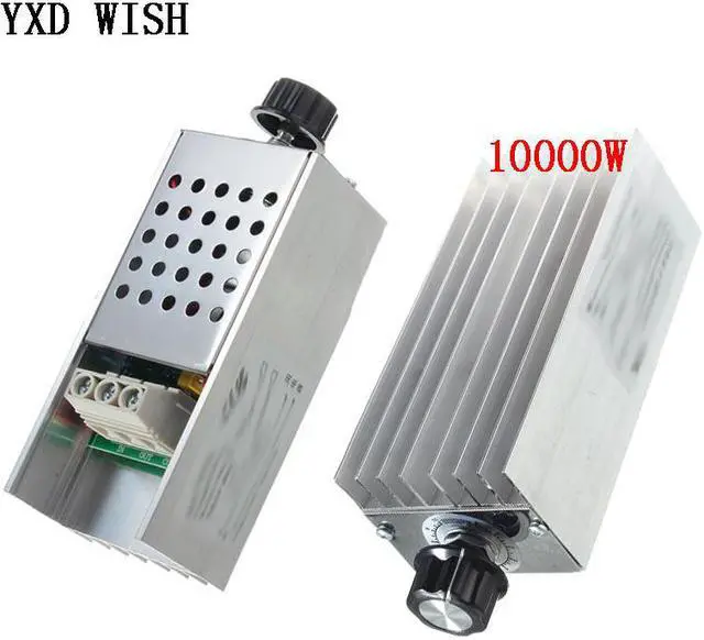 Alt view image 2 of 4 - Variateur de vitesse Led 10000W, 25A, haute puissance, SCR, régulateur de tension, interrupteur de vitesse, contrôle de la température, AC 220V