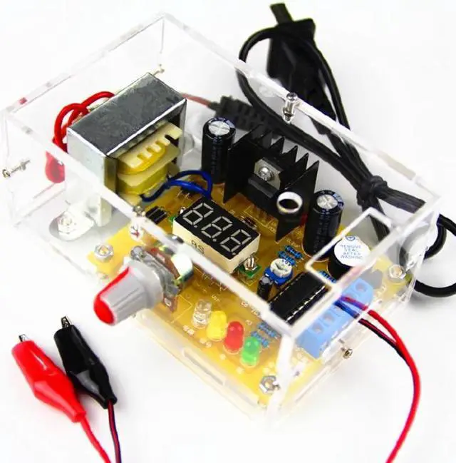 Alt view image 2 of 2 - Kit d'alimentation et régulateur de tension réglable, kit bricolage lm317, ac 220v à dc 1,25-12v, alimentation électrique stabilisée en laboratoire