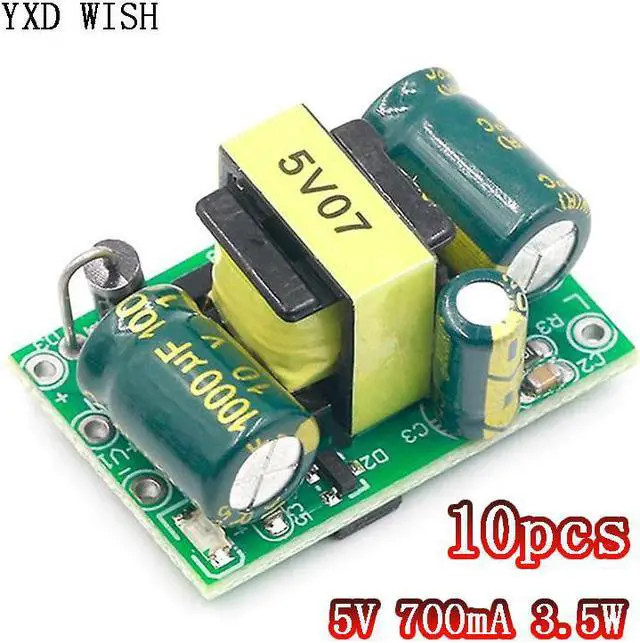 Main image of Module d'alimentation à commutateur isolé, 5V 700mA 3.5W AC 220v à 5v DC pour Arduino AC-DC Buck Step-Down Module, 10 pièces