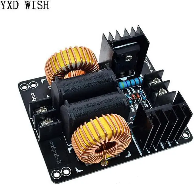 Alt view image 3 of 4 - Bobine de chauffage à Induction ZVS, 1000W, 20a, basse tension, Module pilote Flyback, radiateur, grand dissipateur de chaleur, pour Arduino