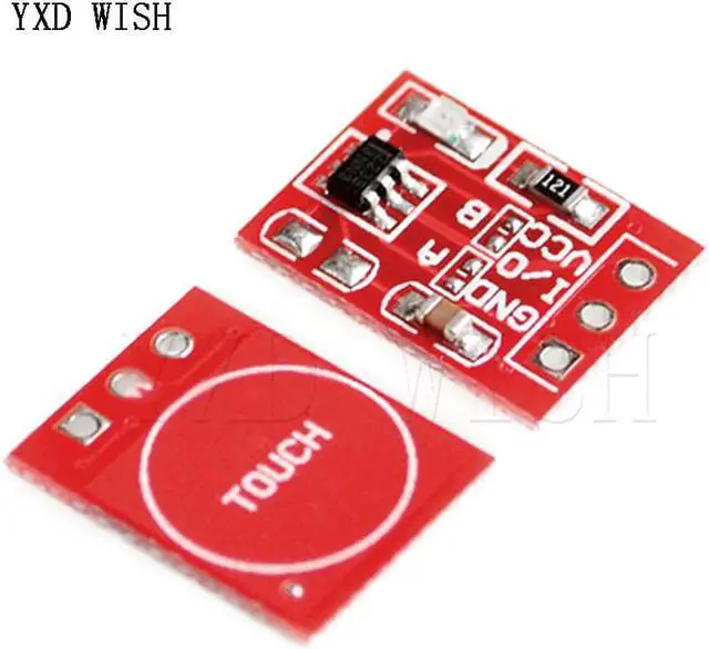 Alt view image 2 of 4 - Module de commutation à clé tactile TTP223, 100 pièces, boutons capacitifs autobloquants/non verrouillables, commutateurs à canal unique, Reconstruction