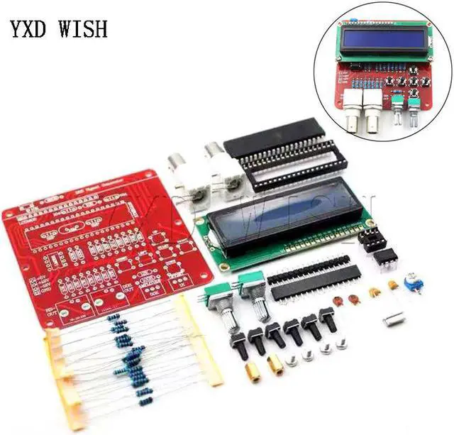 Main image of Générateur de Signal DDS, Kit de bricolage, générateur de fréquence, carré, dent de scie, Triangle, vague, pièces de bricolage, composants de Source de Signal