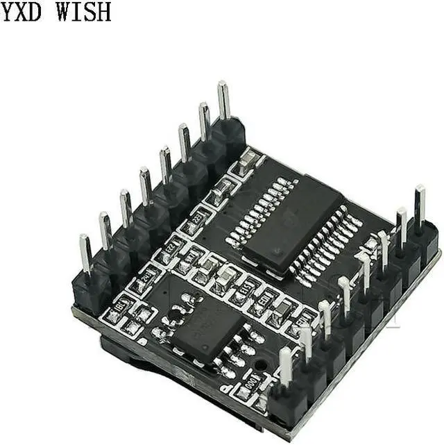 Alt view image 2 of 2 - DFPlayer  Mini Module de lecteur MP3, carte de décodage vocal prenant en charge la carte TF u-disk IO/Port série/AD pour arduino, Kit de bricolage 10 pièces