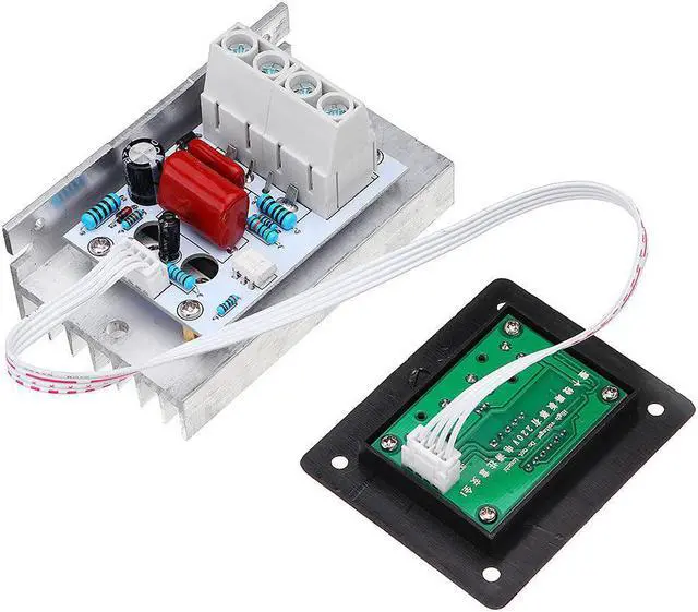 Alt view image 2 of 4 - Régulateur de vitesse de moteur 10000W, haute puissance AC 220V SCR, régulateur de tension, interrupteur variateur, Thermostat de contrôle de vitesse + compteur numérique