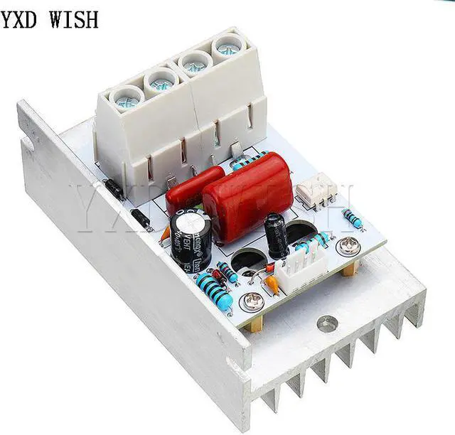 Alt view image 3 of 4 - Régulateur de tension électronique commande numérique, régulateur de vitesse, variateur, thermostat + mètre numérique, alimentation, ac 220v 10000scr