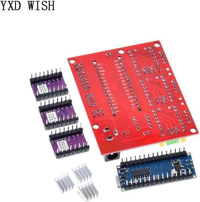 Alt view image 2 of 3 - Kit de pilote Stepper CNC pour NANO 3.0 CNC shield V4, Machine à graver, imprimante 3D + DRV8825, moteur Stepper, carte d'extension