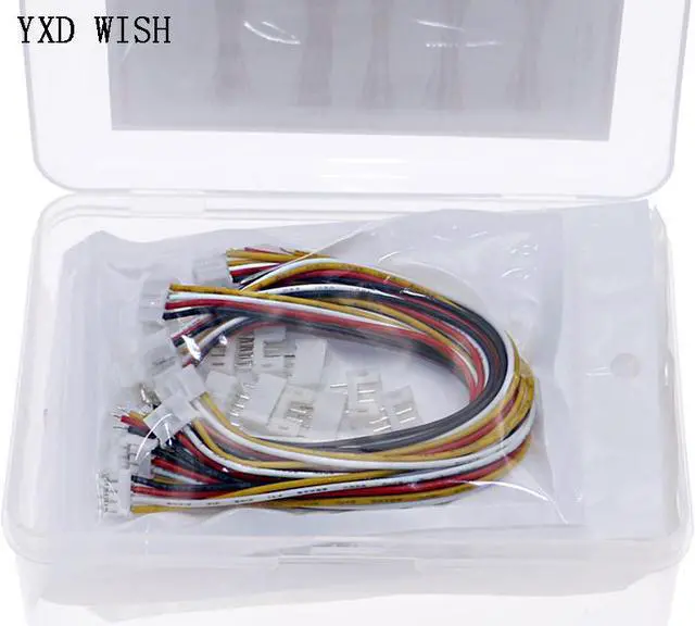 Alt view image 3 of 4 - Kit d'assortiment de connecteurs Mini 2.0PH 2P 3P 4P 5P 6P, avec fils de 150mm, 50 pièces/boîte