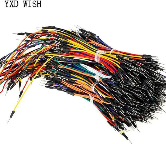 Alt view image 2 of 3 - Câbles de saut mâle à mâle, 650 pièces, pour planche à pain Arduino, sans soudure, Flexible