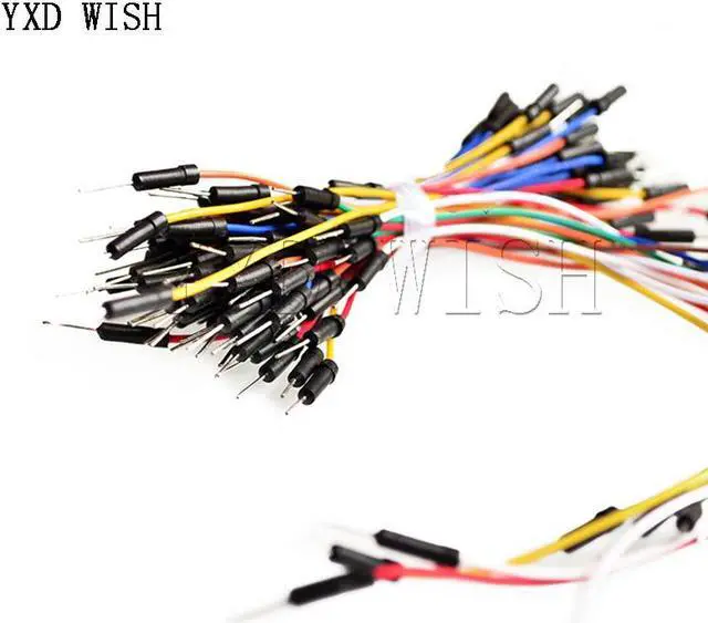 Alt view image 3 of 3 - Câbles de saut mâle à mâle, 650 pièces, pour planche à pain Arduino, sans soudure, Flexible