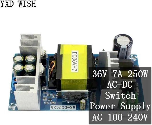 Main image of Panneau d'alimentation ca cc 100-240V à cc 36V 7A Module d'alimentation à découpage AC-DC