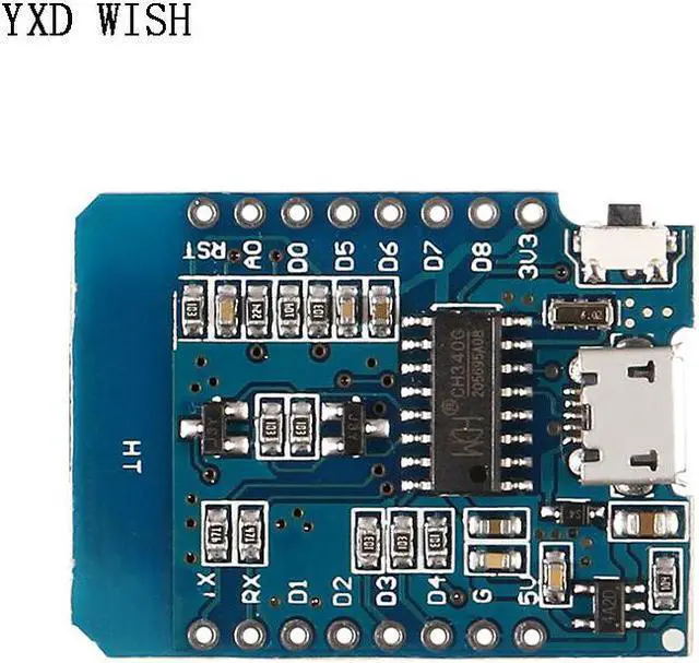 Alt view image 3 of 4 - Mini carte de développement WiFi Micro USB 3.3V avec broche, lot de 6 pièces, ESP8266 ESP-12 WeMos D1 petit module,