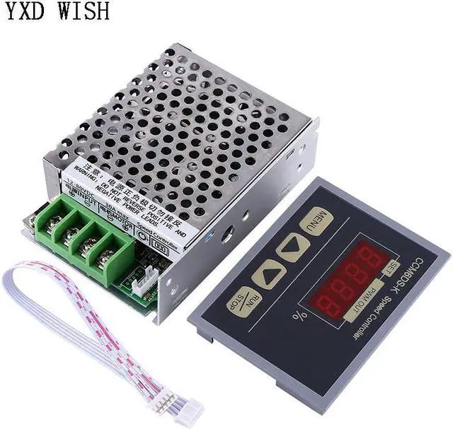 Alt view image 2 of 4 - Régulateur de vitesse de moteur DC 12-80V PWM, avec panneau d'affichage numérique, 30a, réglable, contrôle de vitesse