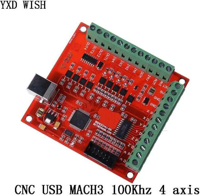Alt view image 4 of 4 - Carte de dérivation CNC USB MACH3 100Khz, interface 4 axes, pilote, contrôleur de mouvement, Kits de bricolage