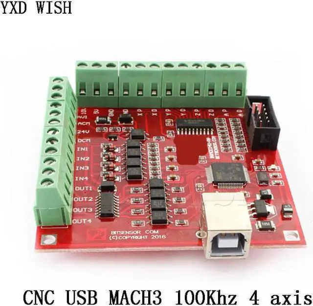 Alt view image 2 of 4 - Carte de dérivation CNC USB MACH3 100Khz, interface 4 axes, pilote, contrôleur de mouvement, Kits de bricolage