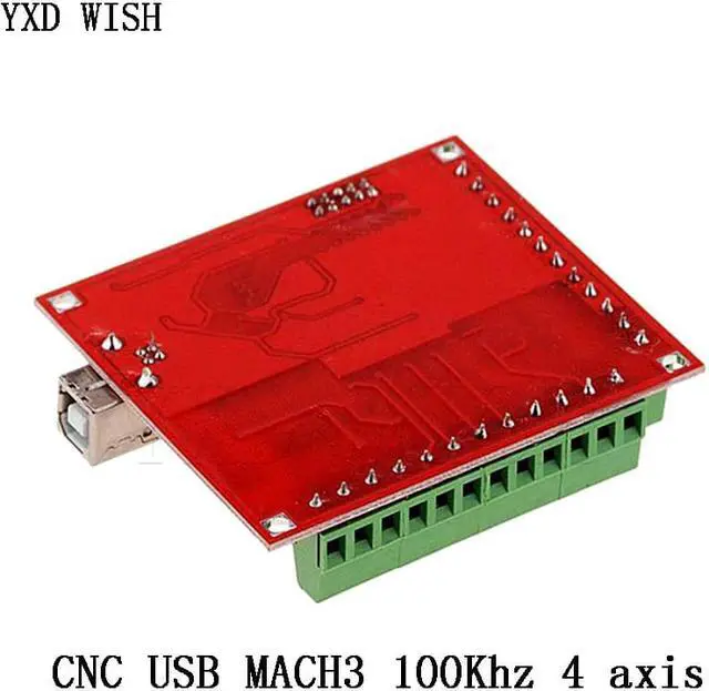 Alt view image 3 of 4 - Carte de dérivation CNC USB MACH3 100Khz, interface 4 axes, pilote, contrôleur de mouvement, Kits de bricolage
