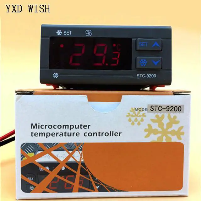 Alt view image 3 of 4 - Contrôleur de température numérique STC-9200 AC 220V, avec fonction d'alarme de ventilateur de décongélation et de réfrigération