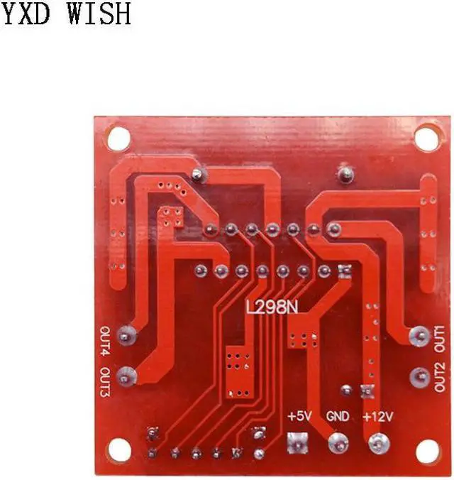 Alt view image 4 of 4 - Module de commande de pilote de moteur L298N, 10 pièces, double pont H, panneau de commande de moteur pas à pas pour arduino