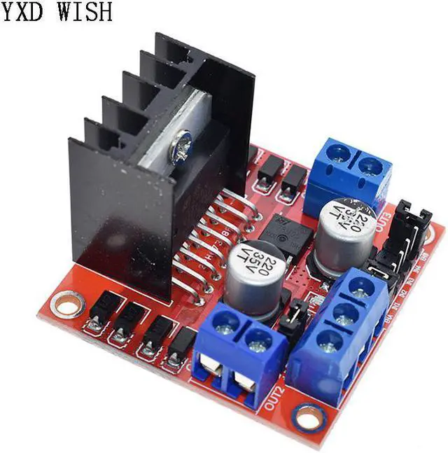 Alt view image 3 of 4 - Module de commande de pilote de moteur L298N, 10 pièces, double pont H, panneau de commande de moteur pas à pas pour arduino