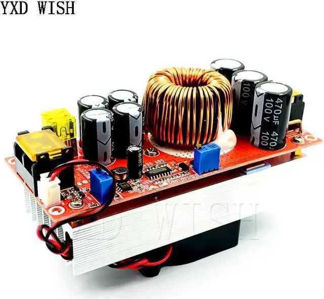 Alt view image 4 of 4 - Convertisseur de tension CV, 1800W DC, Module réglable, alimentation électrique, régulateur 40a 10V -60V à 12V-90V