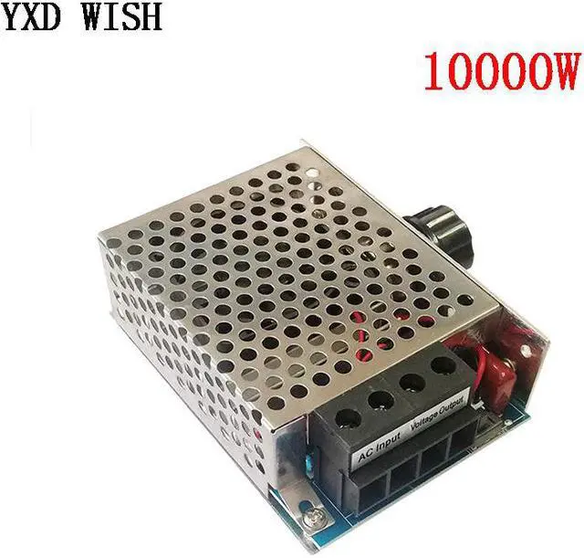 Alt view image 2 of 2 - Régulateur de tension SCR haute puissance 10000W, régulateur de vitesse, interrupteur de contrôle de température, variateur Thermostat ventilateur de refroidissement AC 110V 220V