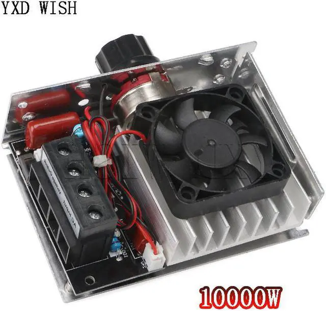 Main image of Régulateur de vitesse de moteur SCR AC 10000 V 110V, 220 W, Ultra-haute puissance, régulateur électronique de vitesse de gradation avec ventilateur