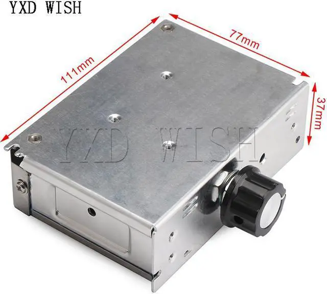 Alt view image 4 of 4 - Régulateur de vitesse de moteur SCR AC 10000 V 110V, 220 W, Ultra-haute puissance, régulateur électronique de vitesse de gradation avec ventilateur