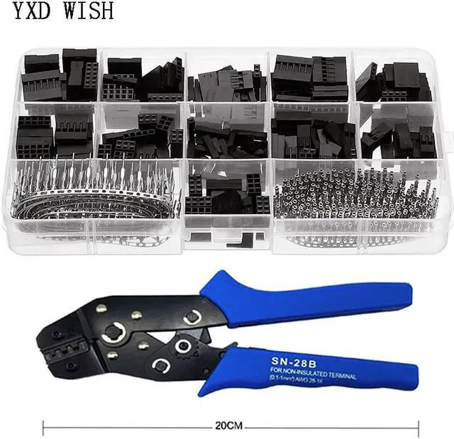 Main image of Connecteur Dupont SN-28B mm, 620 + 2.54 pièces, Kit de bricolage, broches mâles et femelles, boîtier de broche de cavalier de câble électronique