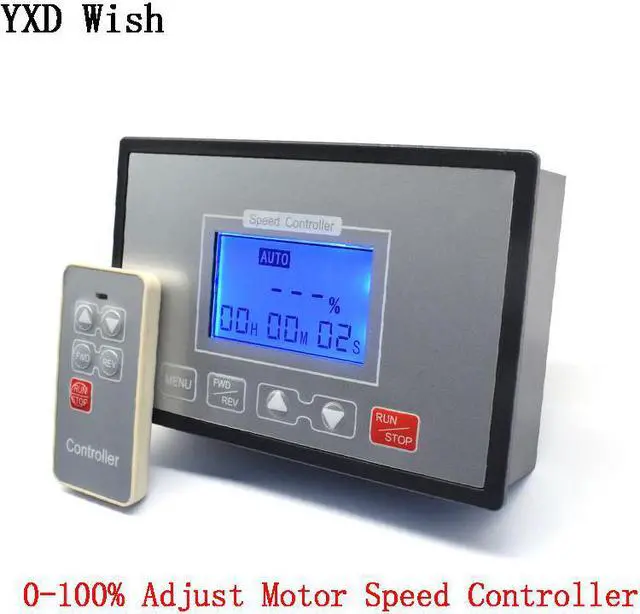 Main image of Affichage numérique intelligent LCD 0 ~ 100%, moteur 60A PWM DC, contrôleur de vitesse, synchronisation, télécommande réversible, 12V 24V 36V 48V