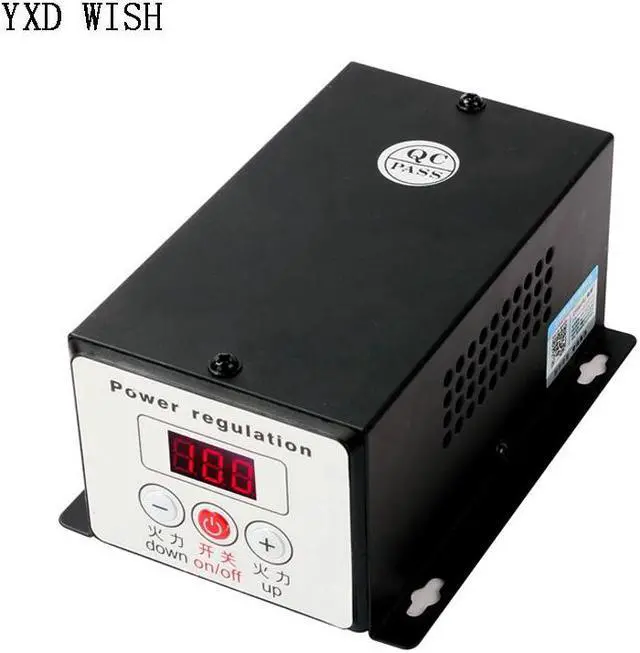 Alt view image 4 of 4 - Régulateur de tension électronique SCR, 10000W, AC 220V, température réglable, régulateur d'alimentation, variateur de gradation, Thermostat