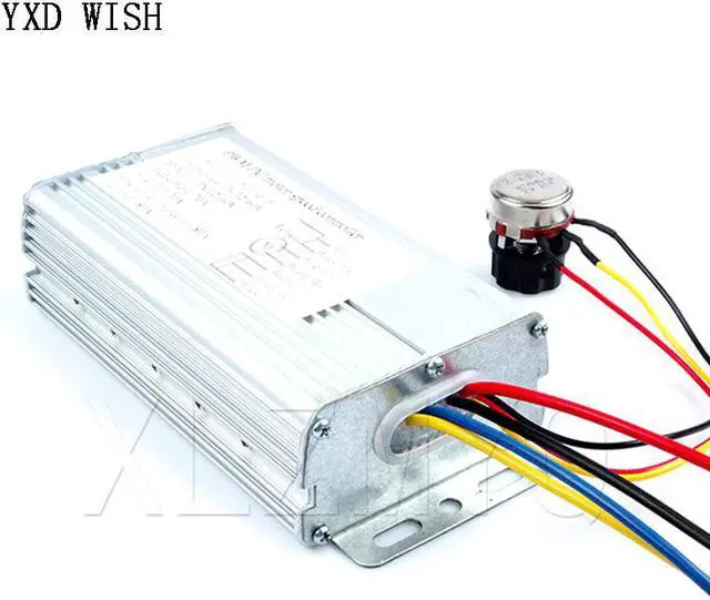 Alt view image 4 of 4 - Contrôleur de vitesse de moteur PWM 70A 12V-60V, régulateur de moteur cc haute puissance, interrupteur avant/arrière