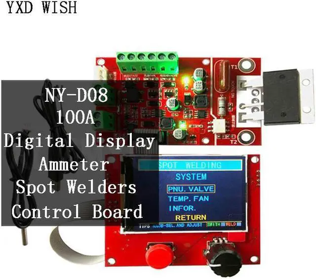 Main image of Machine à souder NY-D08 points, contrôleur pneumatique avec écran LCD couleur, personnalisation multi-points avec capteur de température