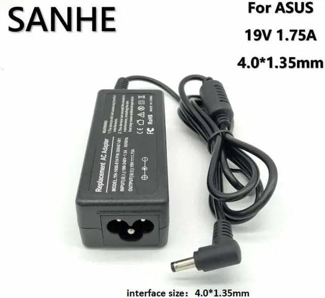 Alt view image 5 of 7 - 19V 1.75A 33W 4.0*1.35mm AC chargeur d'ordinateur portable adaptateur secteur chargeur de voyage pour ASUS Vivobook S200E X202E X201E Q200 S200L S220 X45