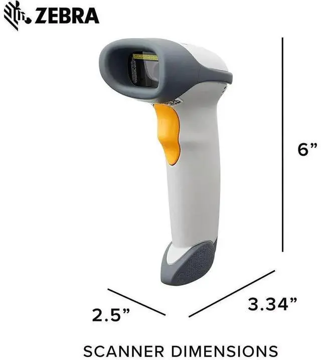 Alt view image 2 of 7 - LS2208-SR20001R-NA 1D Handheld Barco de Reader W/Stand USB Cable