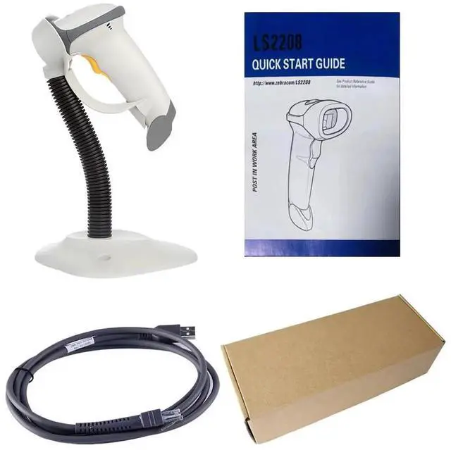 Alt view image 4 of 7 - LS2208-SR20001R-NA USB Cable 1D Handheld Barco de Reader W/Stand US Stock