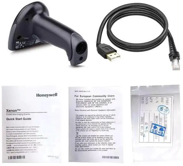 Main image of 1300G-2USB Hyperion 1300G 1D Single Line Handheld Barco de Reader Kit